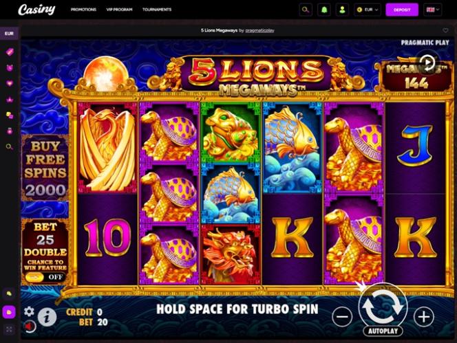 Experience Thrilling Games at Casiny Casino